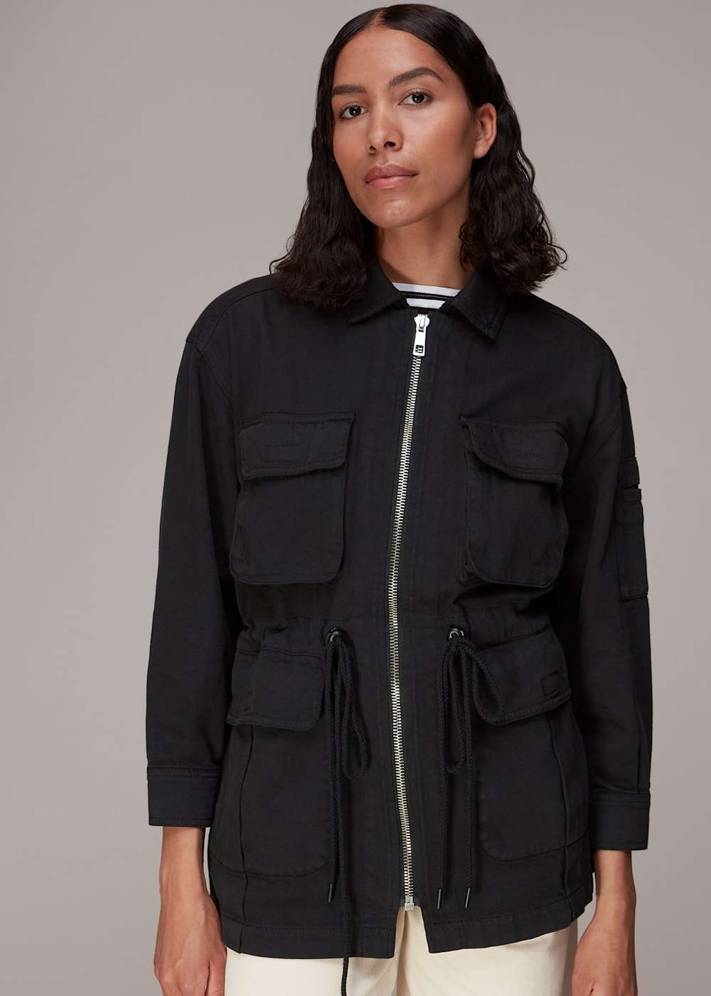Black cargo jacket ladies new arrivals