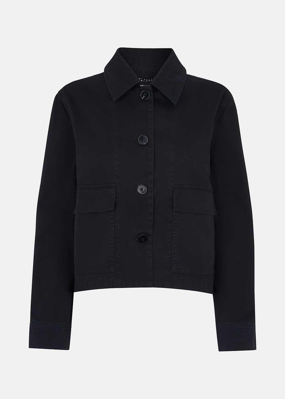 Cropped casual jacket discount
