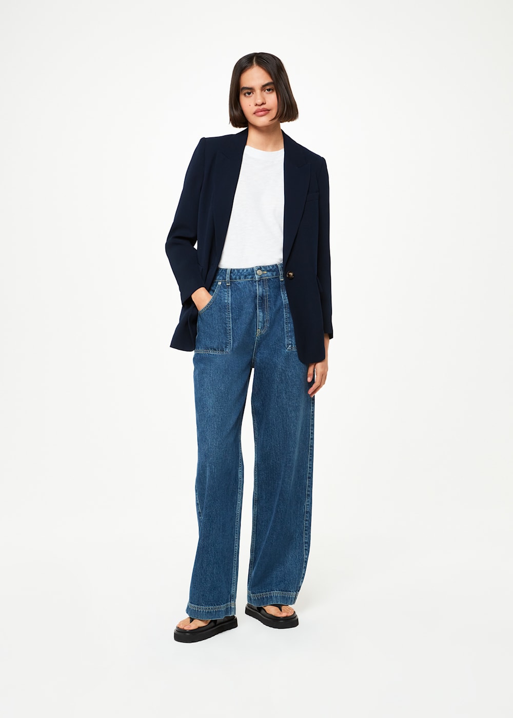 Whistles navy blazer shop