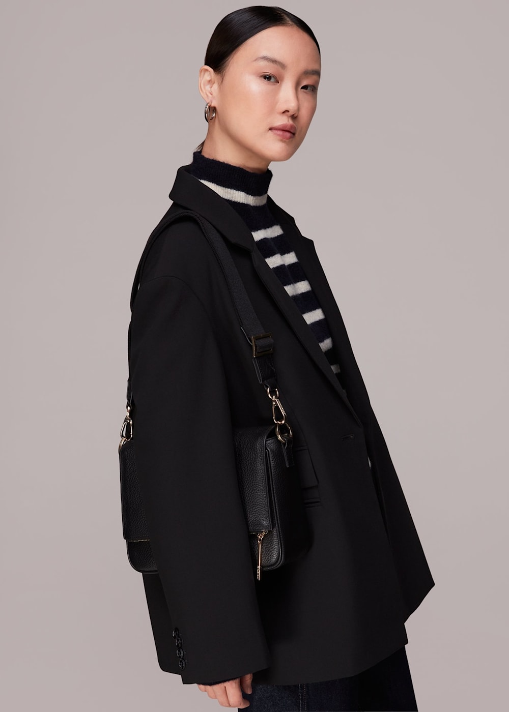 Whistles black blazer shop