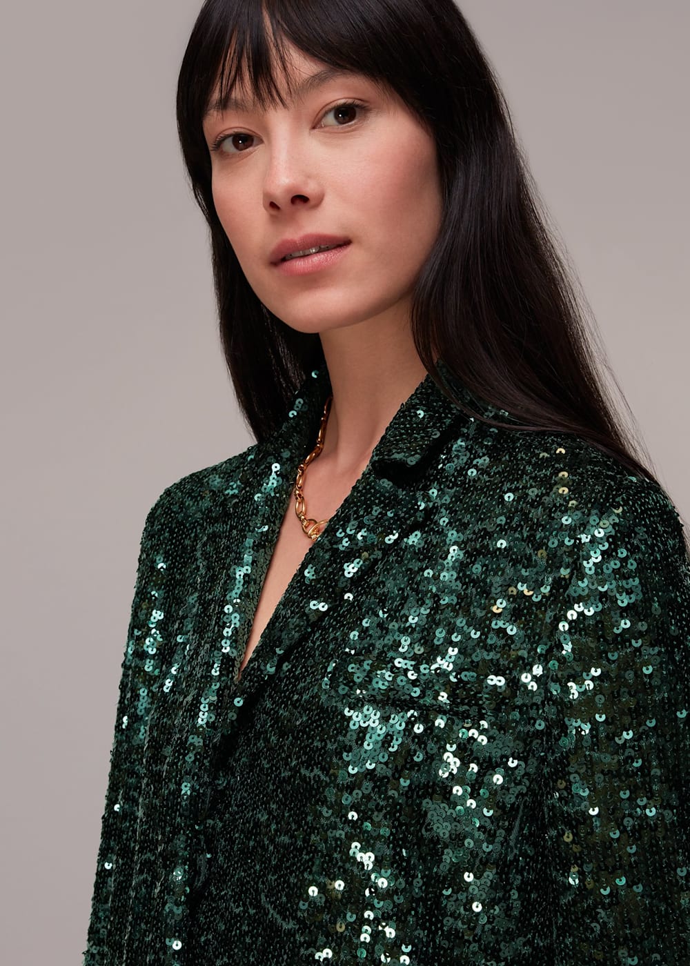 Dark green sequin jacket cheap