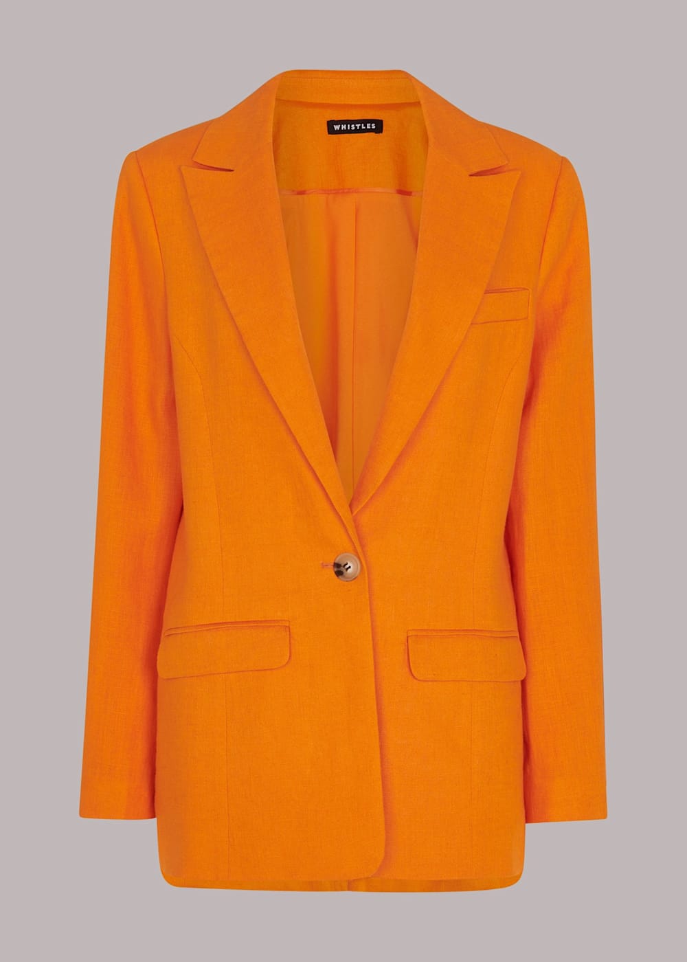 Orange long blazer sales