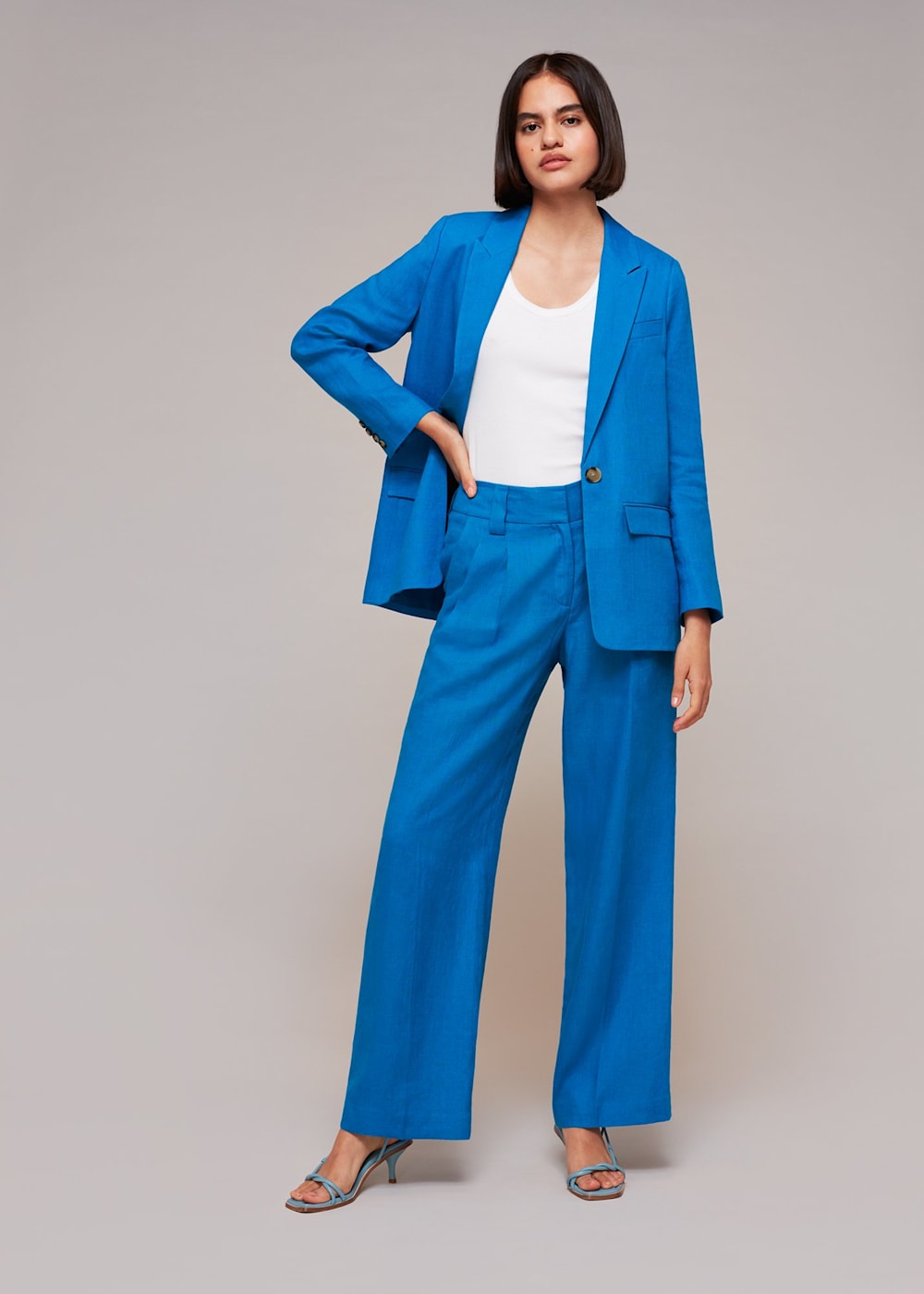 Whistles linen blazer online