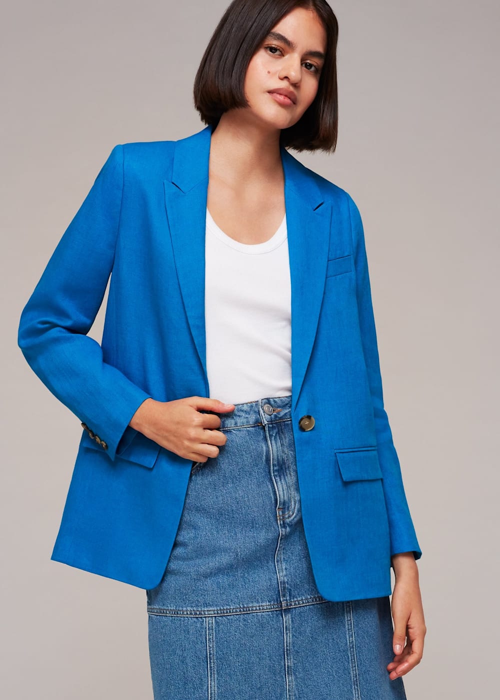 Whistles linen blazer 2025