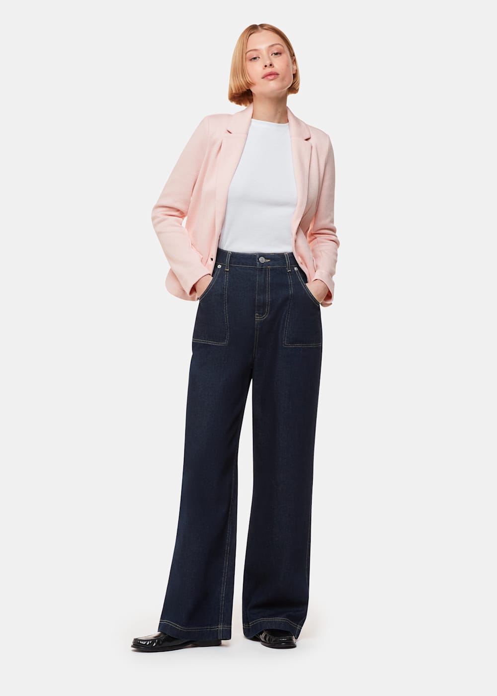 Pink Slim Jersey Jacket WHISTLES Whistles UK