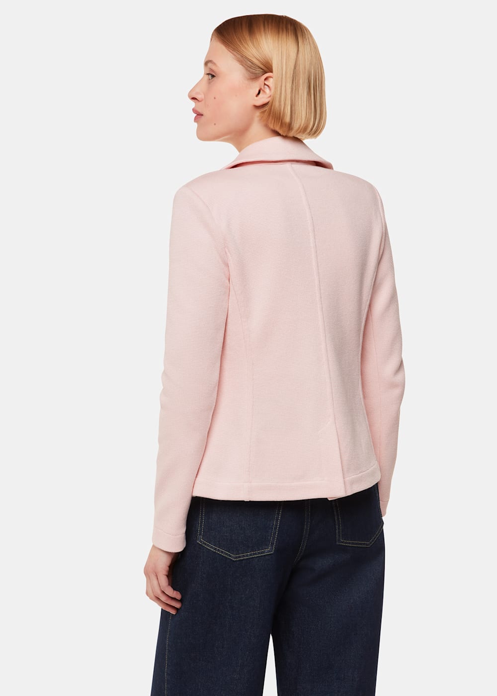 Pink Slim Fit Jersey Jacket WHISTLES Whistles UK