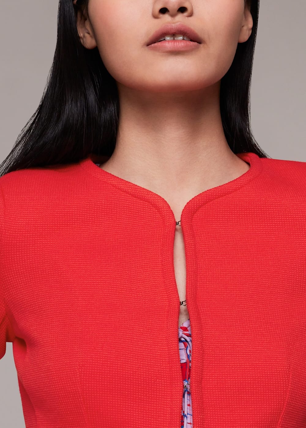 Whistles slim jersey jacket red 2025