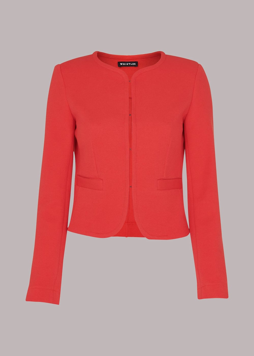Whistles slim jersey jacket red deals