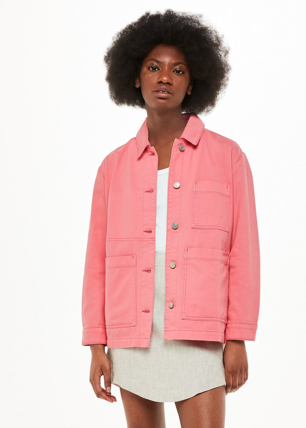 Cheap pink denim jacket shop