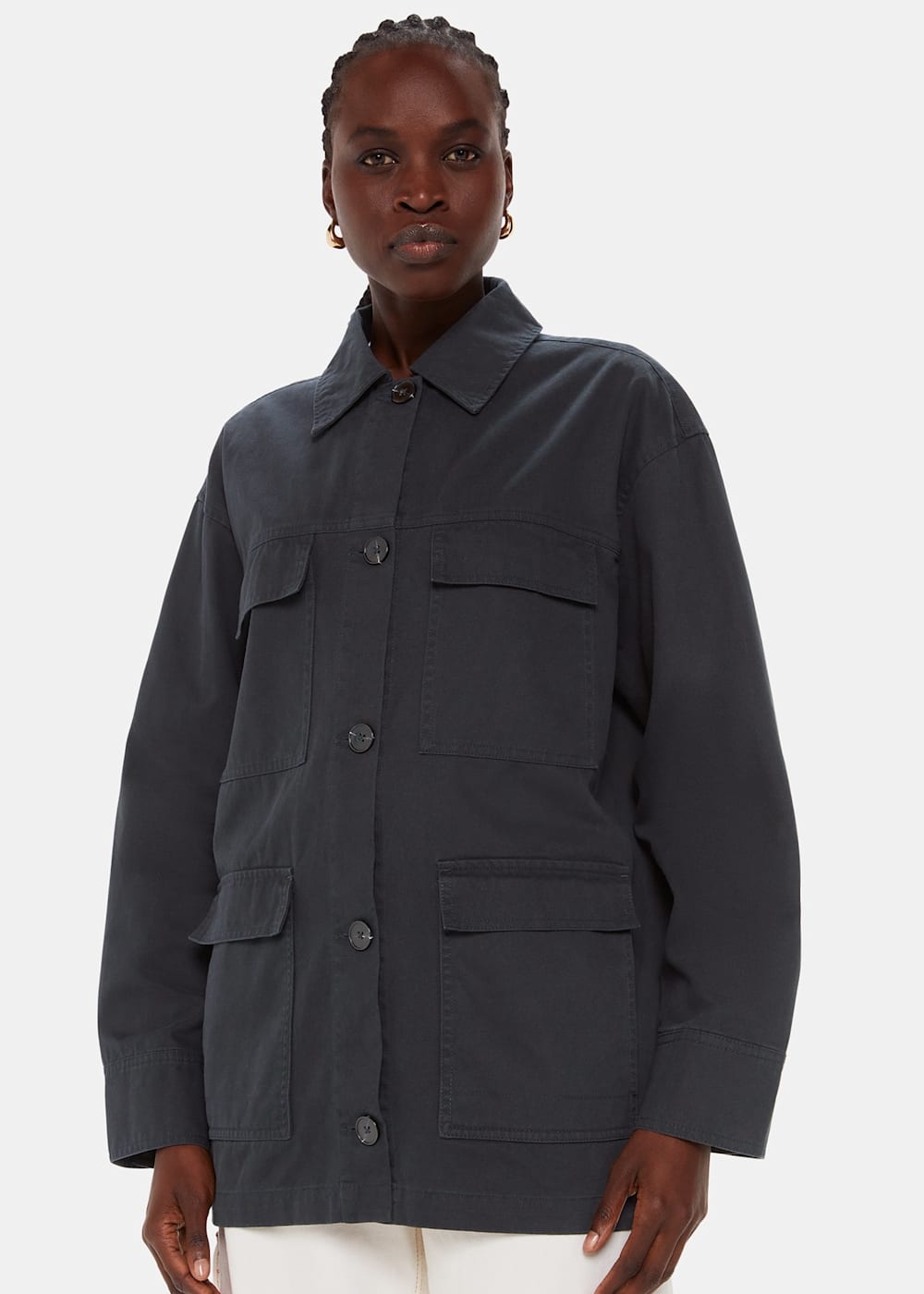 Whistles megan parka navy 2025