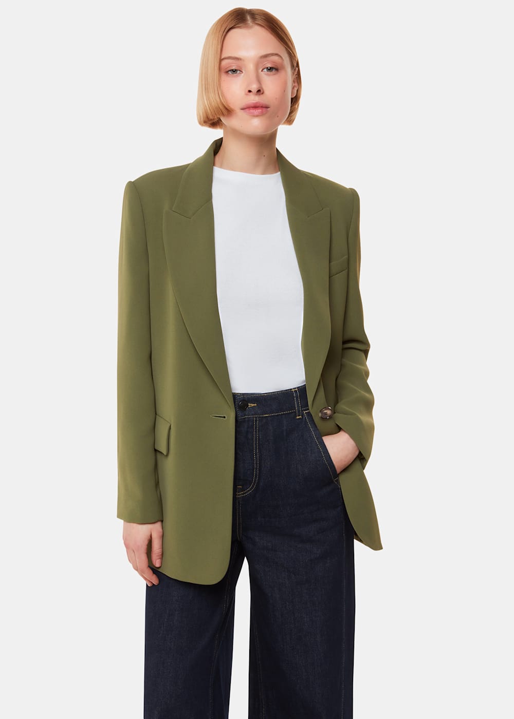 Khaki boyfriend blazer new arrivals