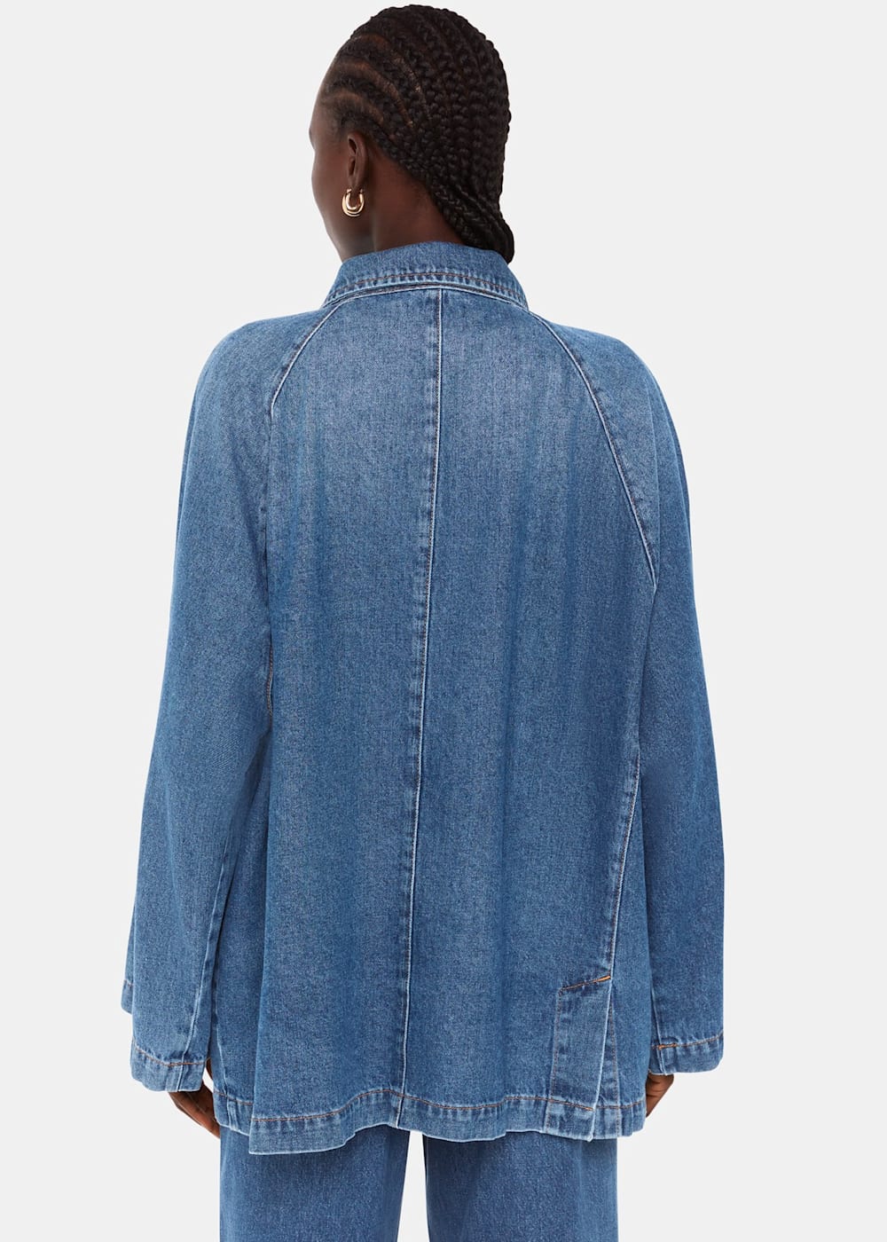 Flare sleeve denim jacket online