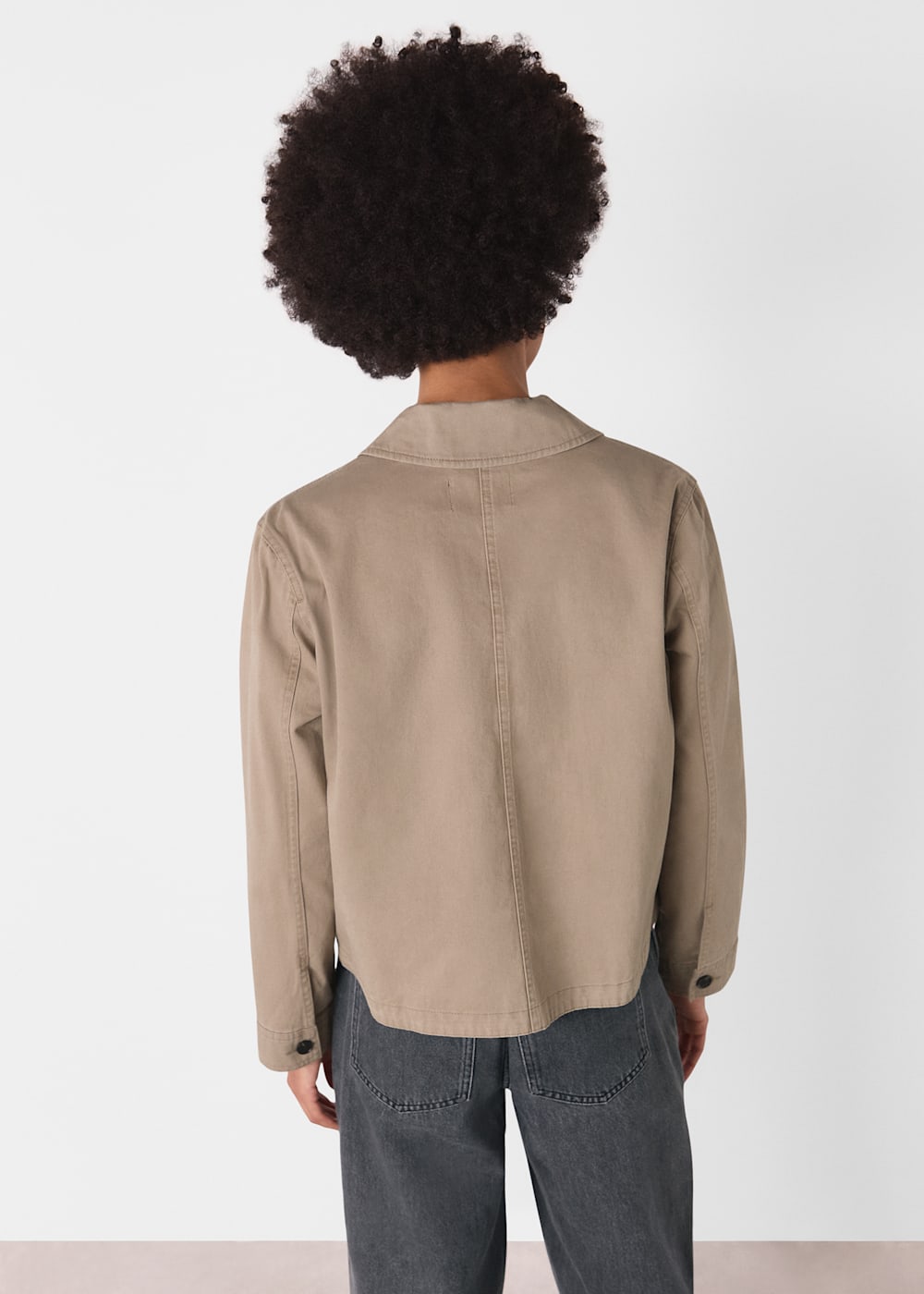 Whistles Marie Casual Jacket Taupe Whistles Marie Casual Jacket Taupe