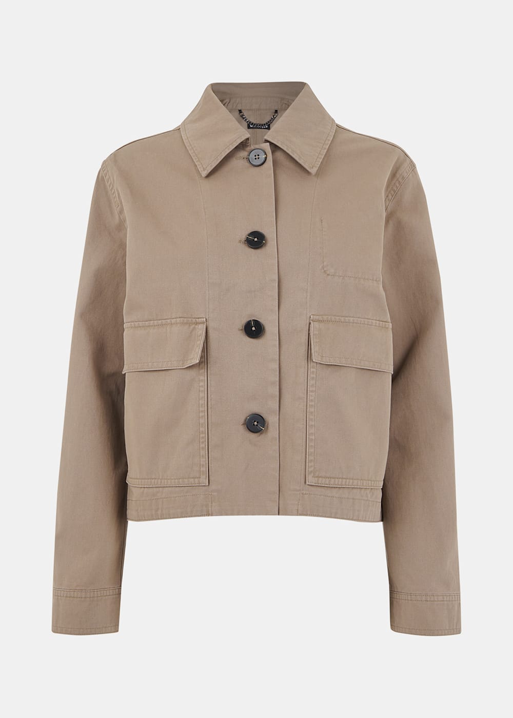 Whistles Marie Casual Jacket Taupe Whistles Marie Casual Jacket Taupe