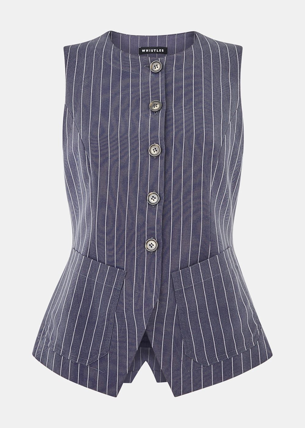 Whistle Lottie Pinstripe Waistcoat Whistle Lottie Pinstripe Waistcoat