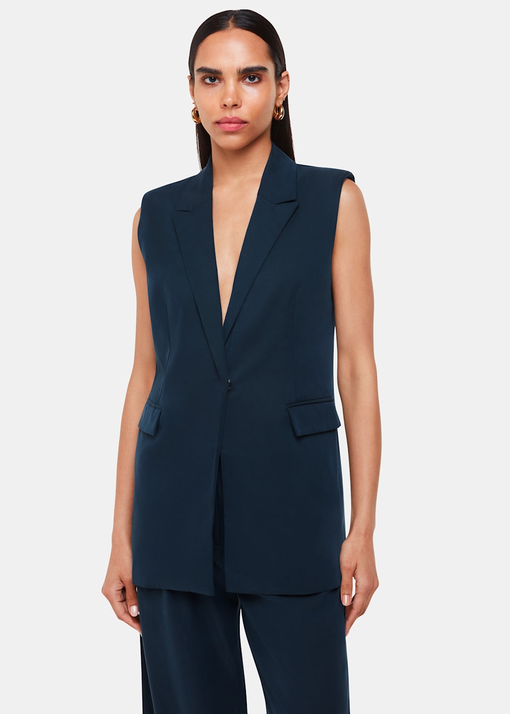 Sleeveless blazer uk cheap