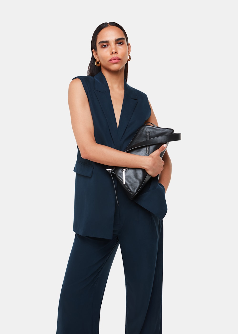 Sleeveless blazer uk best sale