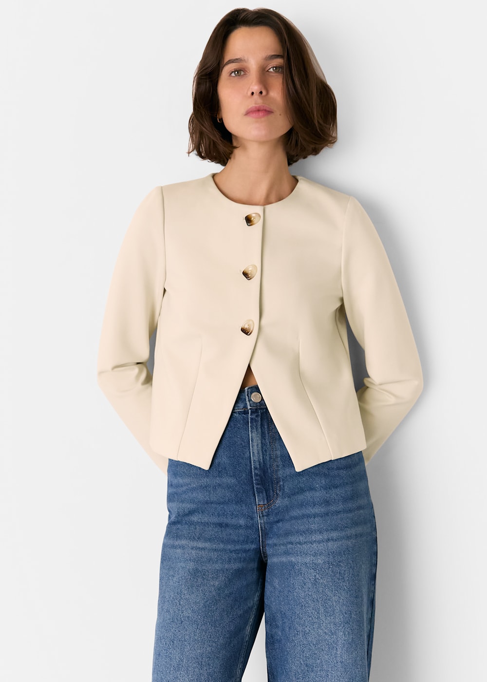 Whistles Anne Ponte Button Jacket Whistles Anne Ponte Button Jacket