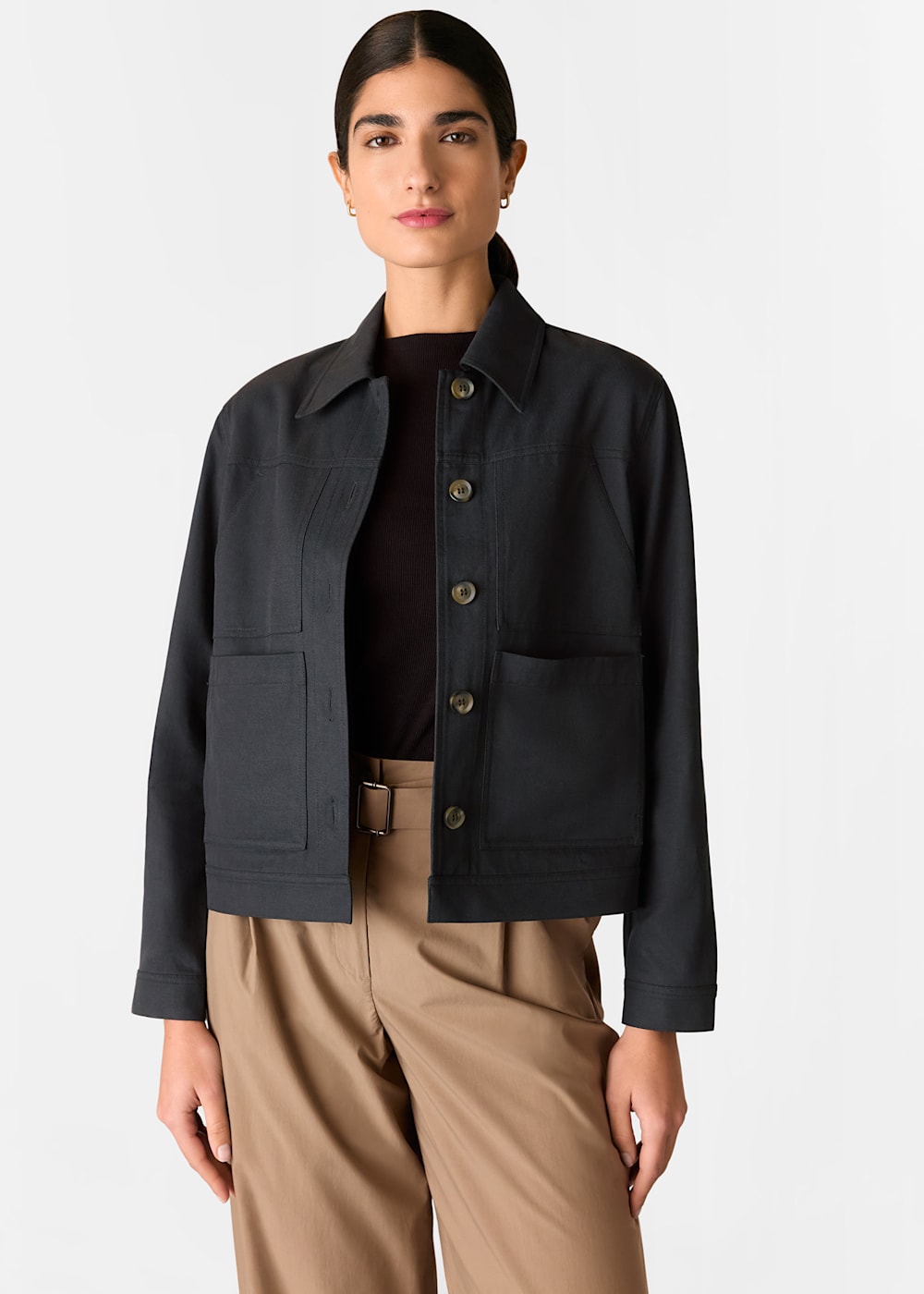 Whistles Mia Pocket Detail Jacket Whistles Mia Pocket Detail Jacket