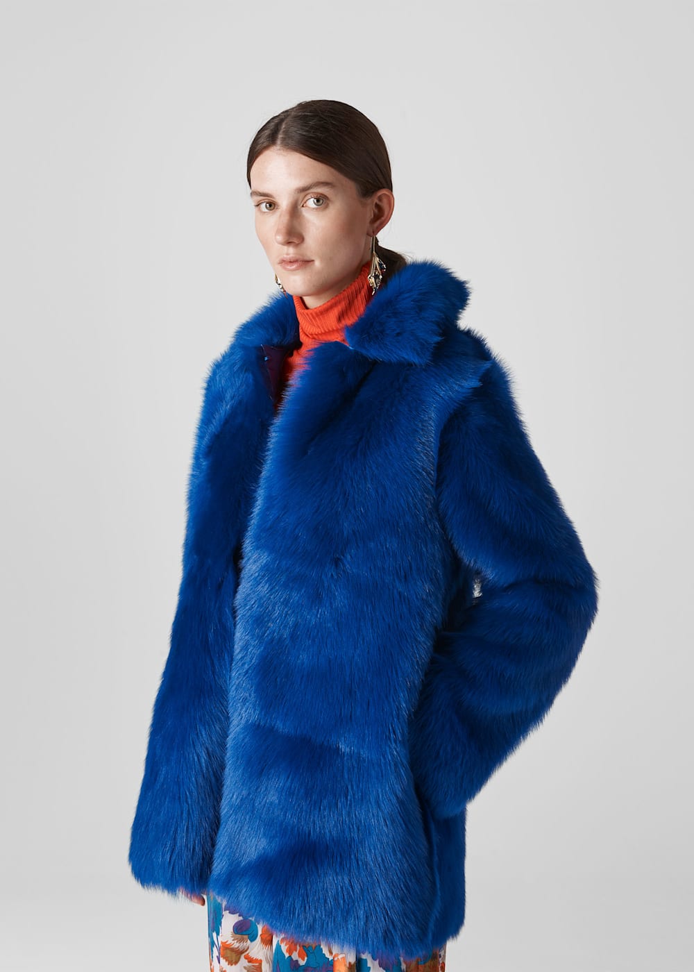 Blue Electric Toscana Sheepskin WHISTLES Whistles UK