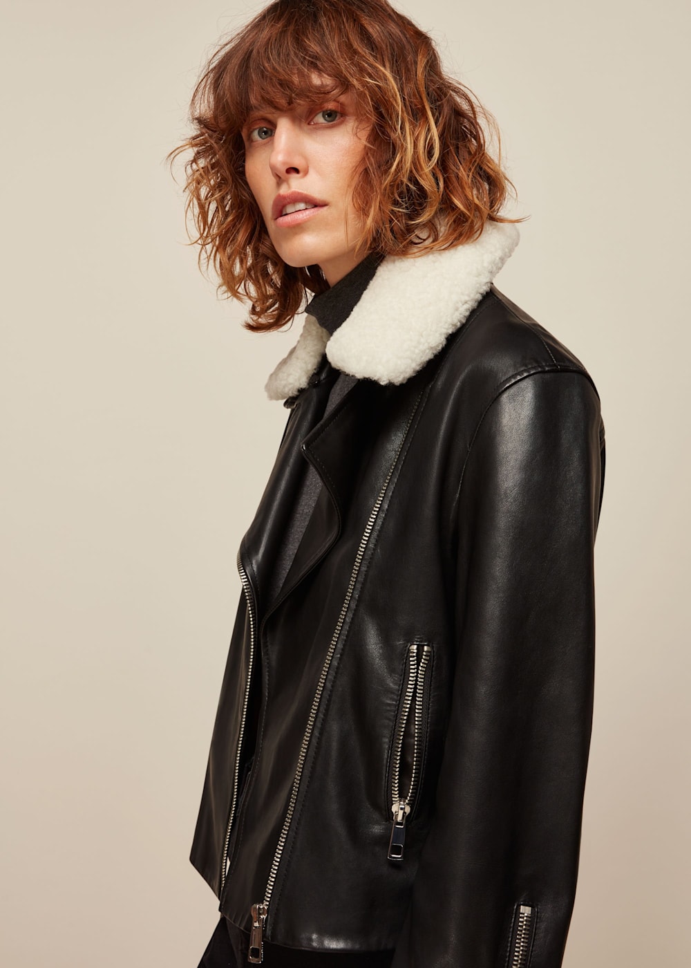 Borg leather jacket 2025