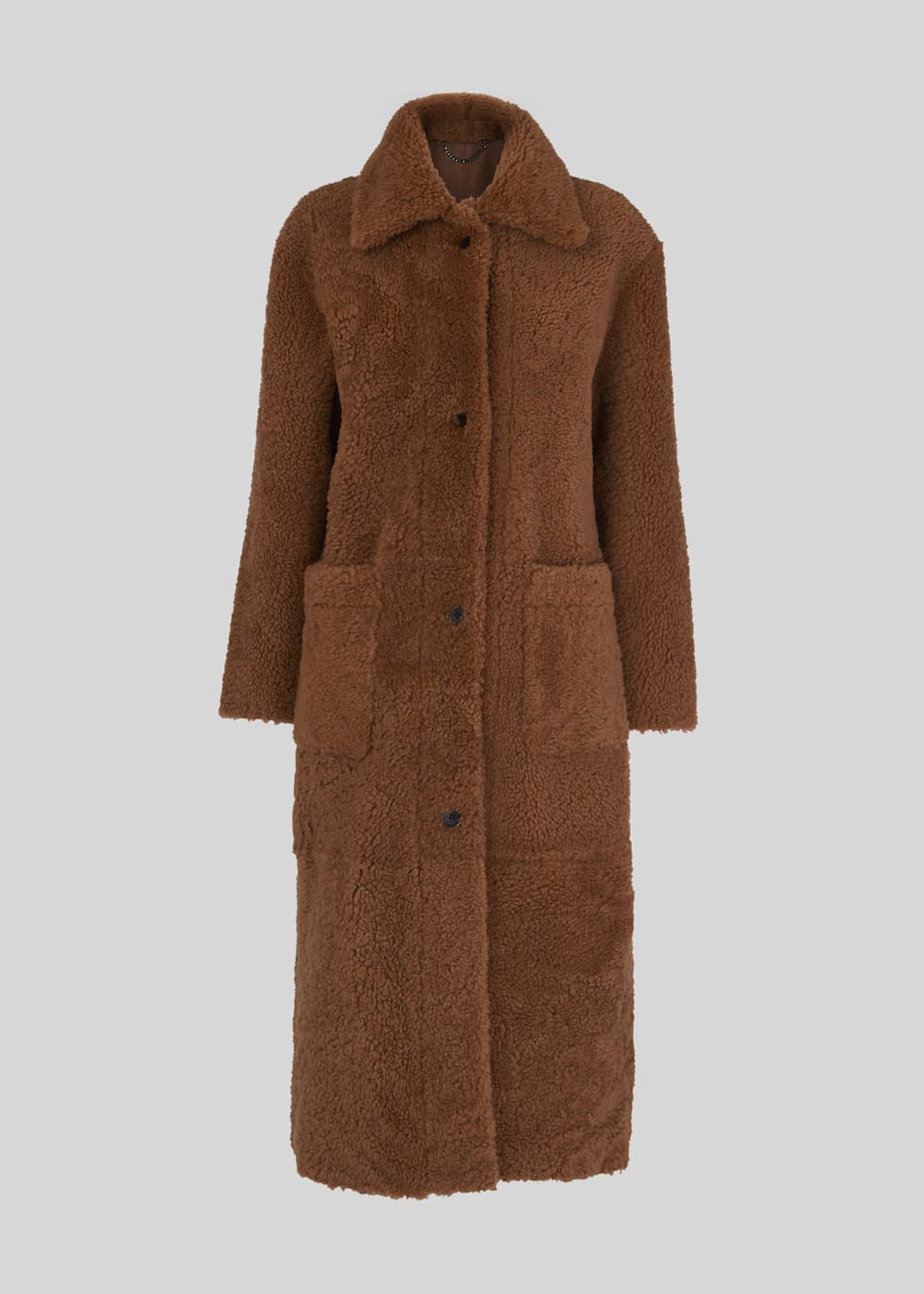 Tan Erika Shearling Teddy Coat