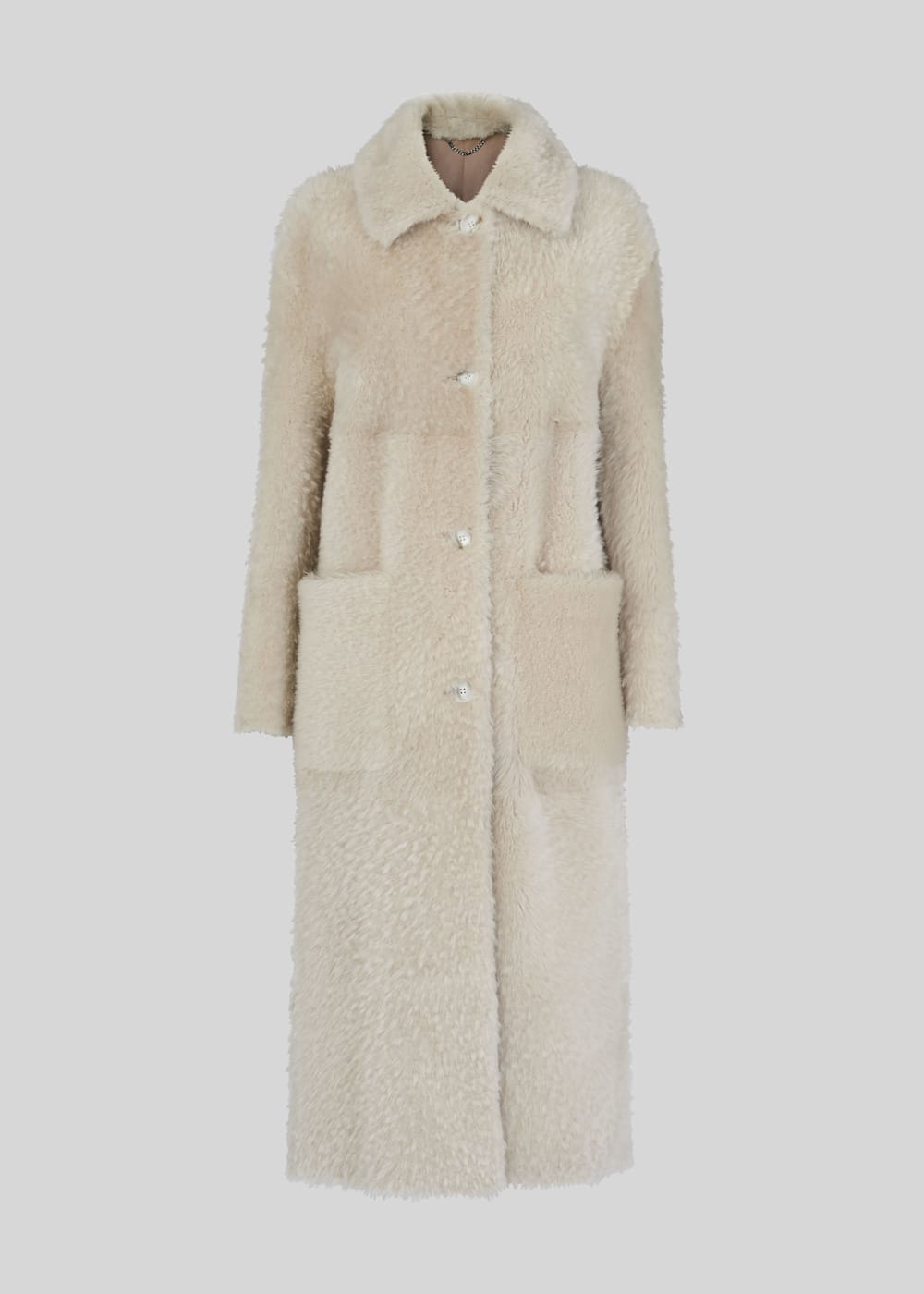 Ivory Erika Shearling Coat