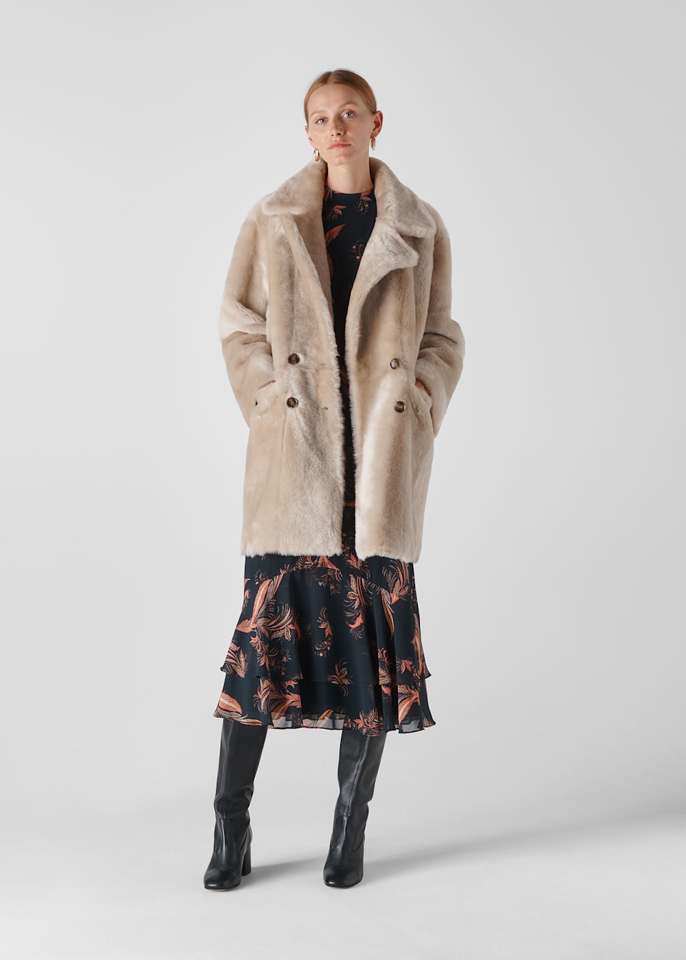 Whistles shearling jacket online