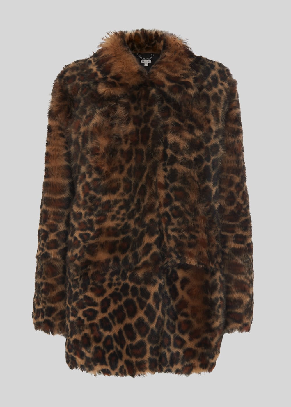 Whistles leopard print coat hotsell