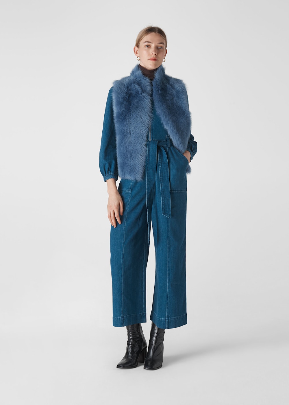 Whistles toscana collar leather jacket shop