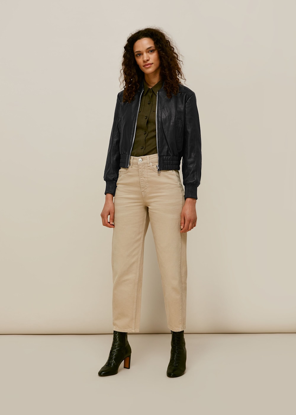 Crop black bomber jacket clearance