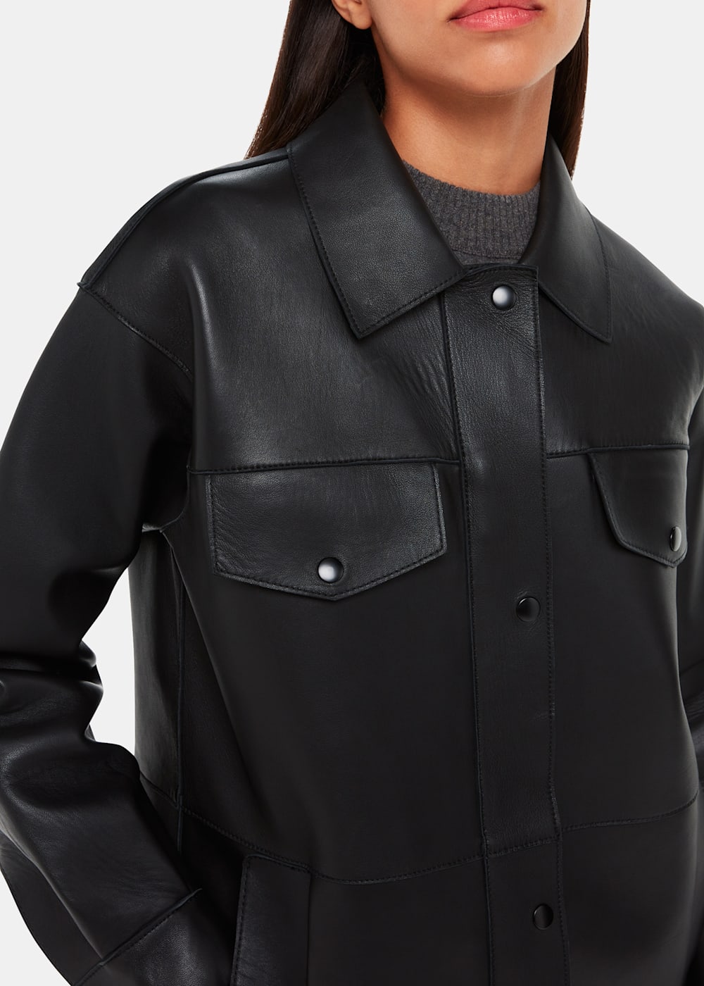 Whistles mix biker jacket hot sale