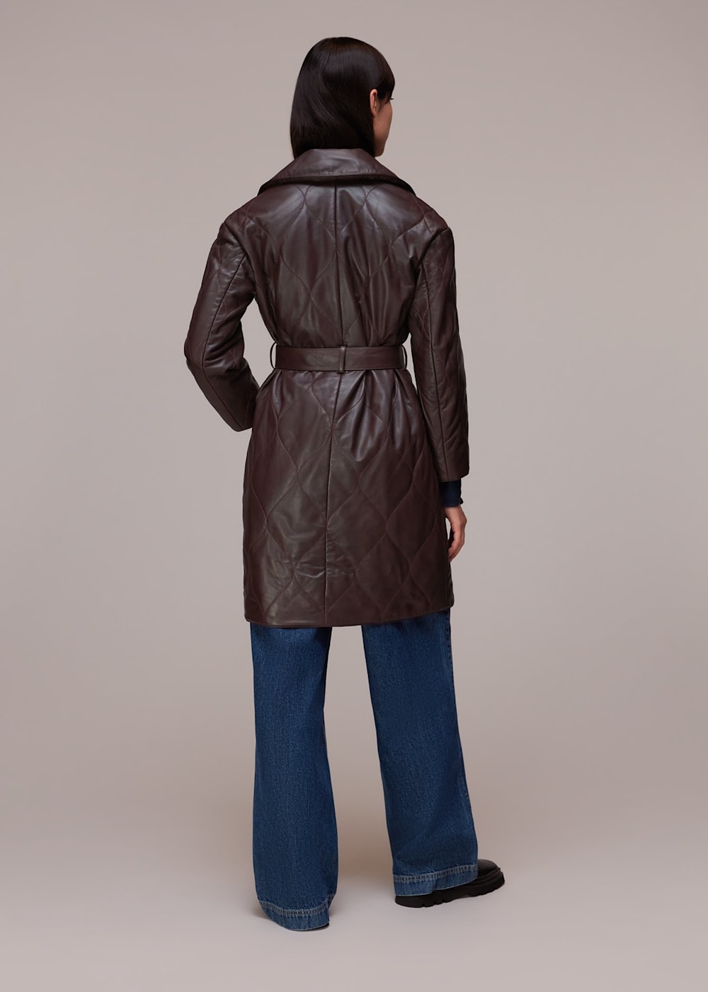 Whistles burgundy coat hotsell
