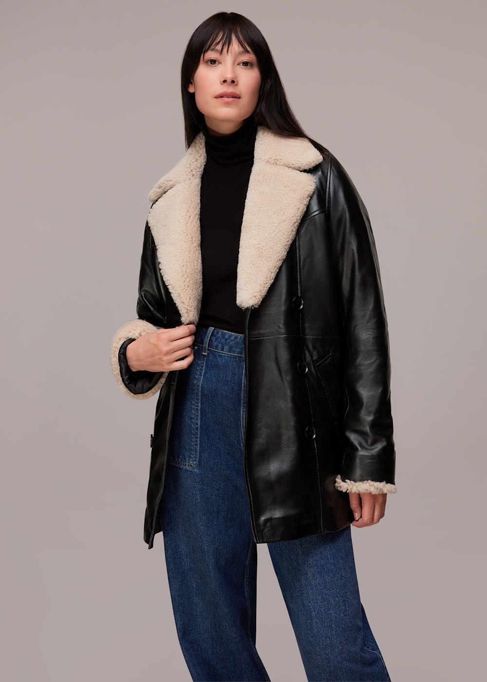 Maya leather jacket hot sale