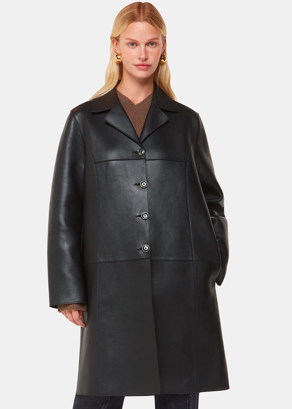 新品タグ付き】Fake Leather Jacket/cizatto
