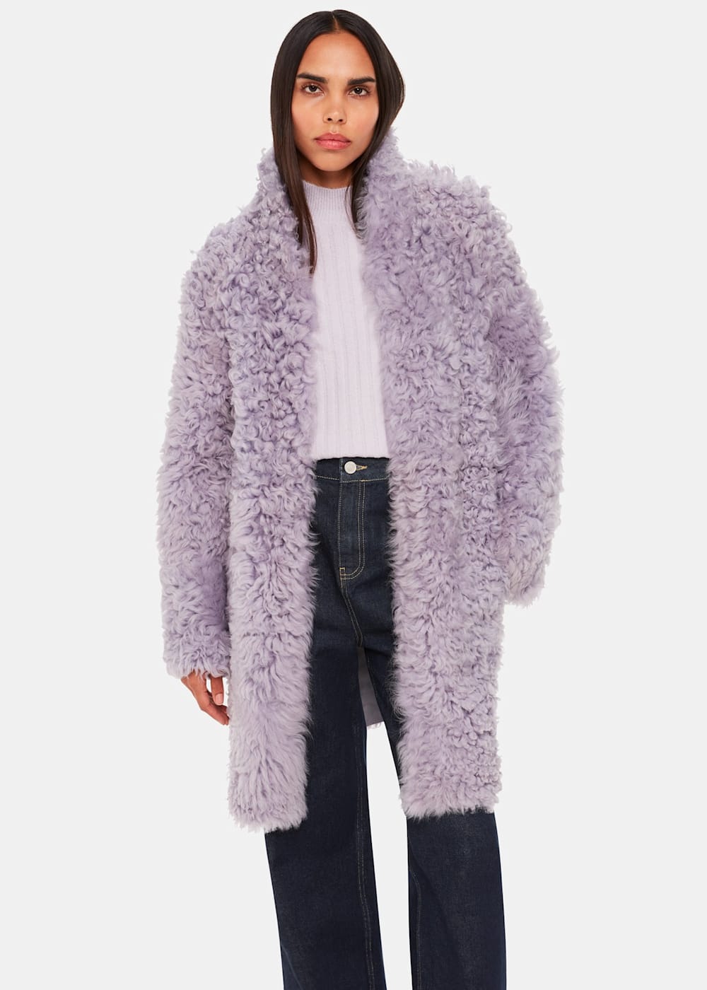 Whistles shearling coat 2025