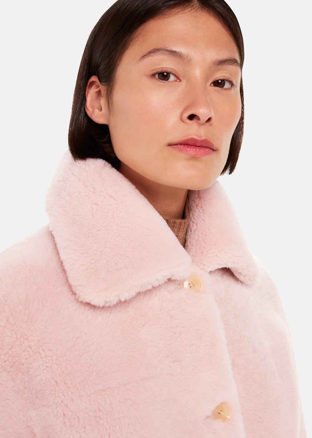 Pink Mia Shearling Coat | WHISTLES | Whistles US | Pink Mia Shearling Coat | WHISTLES | Whistles US |