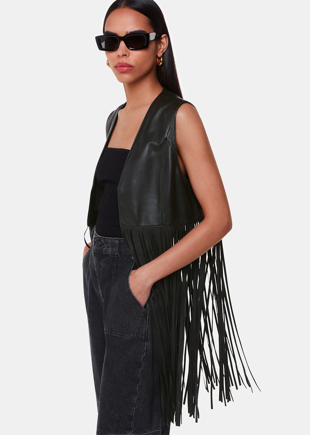 Fringed waistcoat on sale
