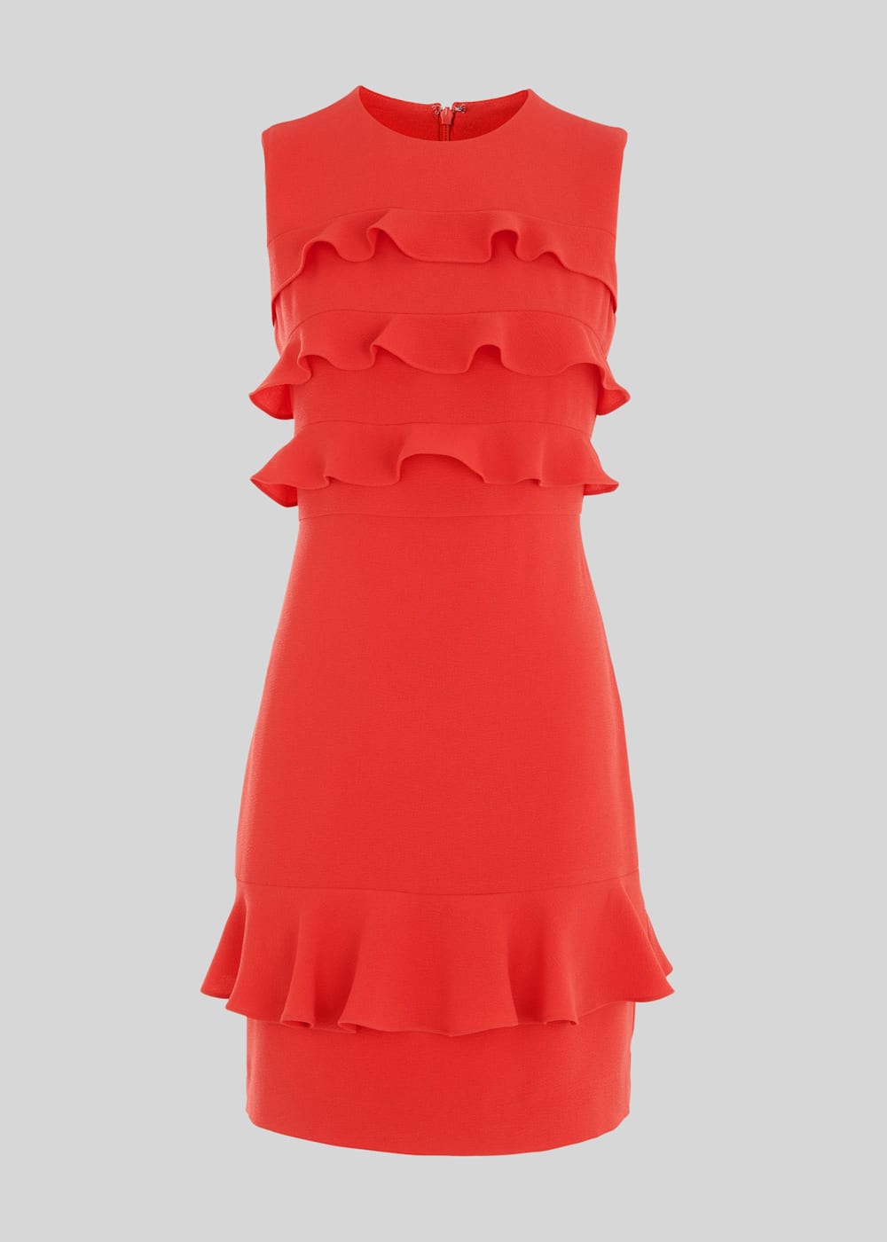 Coral Bea Frill Front Dress