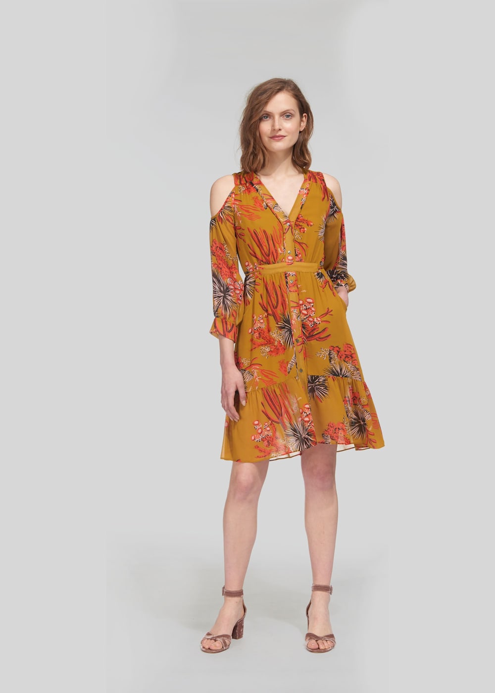 Whistles cold shoulder dress shop