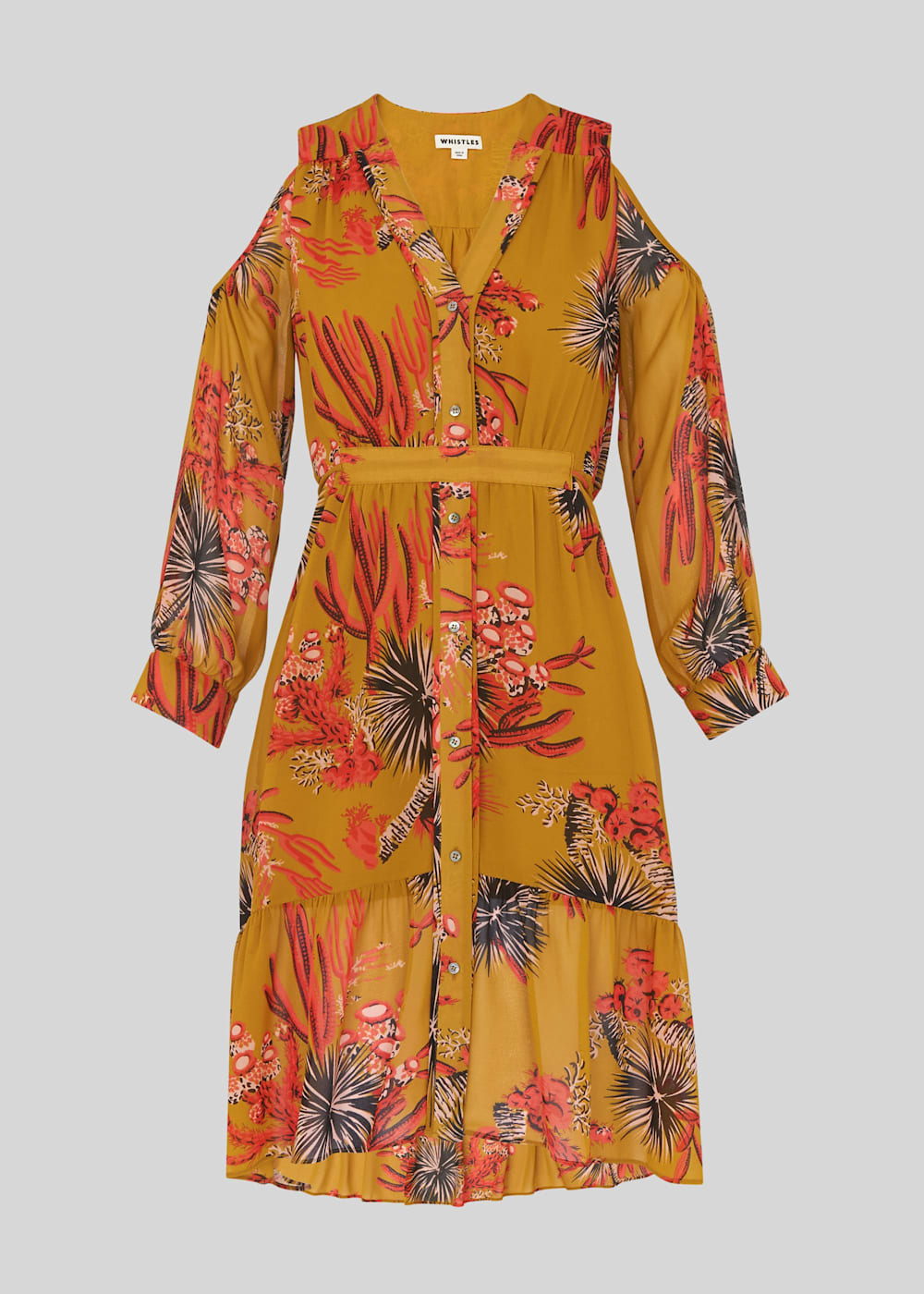 Whistles cold shoulder dress shop