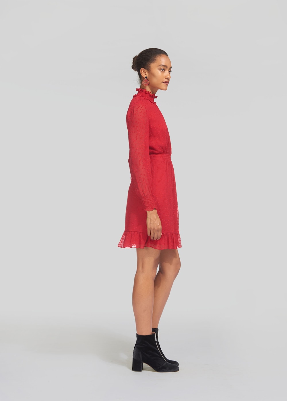 Whistles elderberry dobby dress 2025