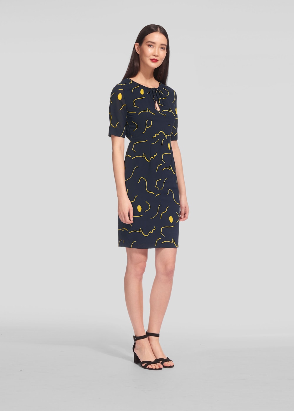 Whistles silk bodycon dress hotsell