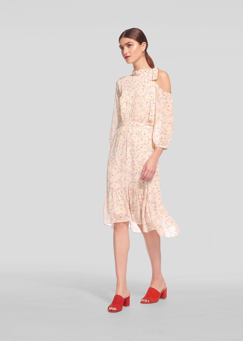 Lip print dress shop