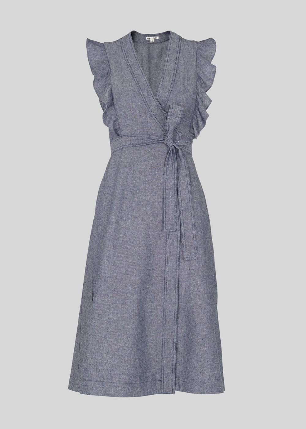 Denim Misha Chambray Wrap Dress