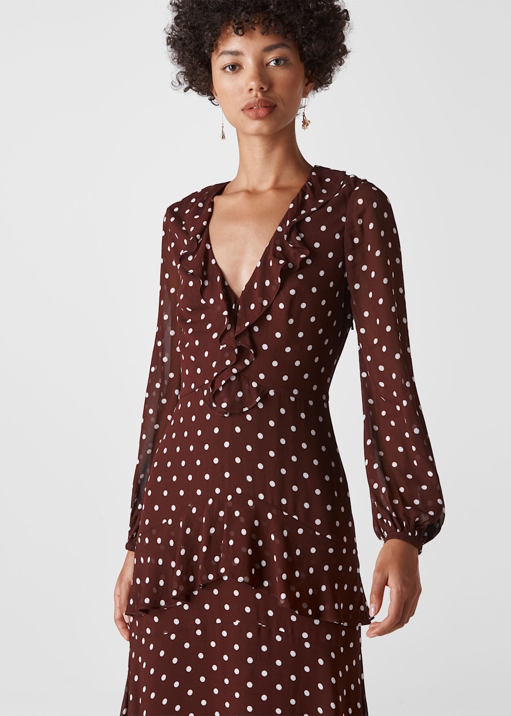 Whistles spot maxi dress hotsell