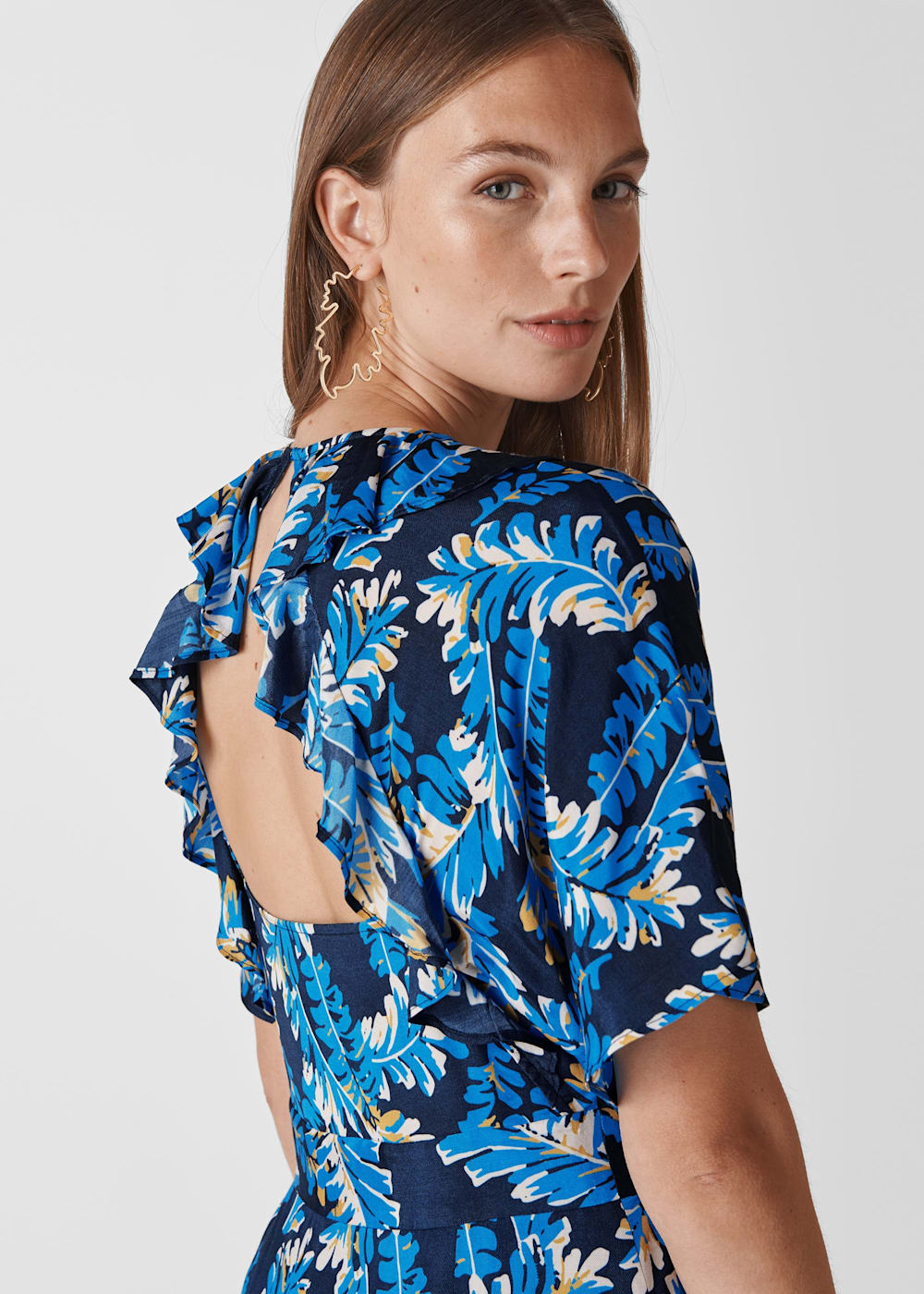 Whistles josephine print midi dress deals