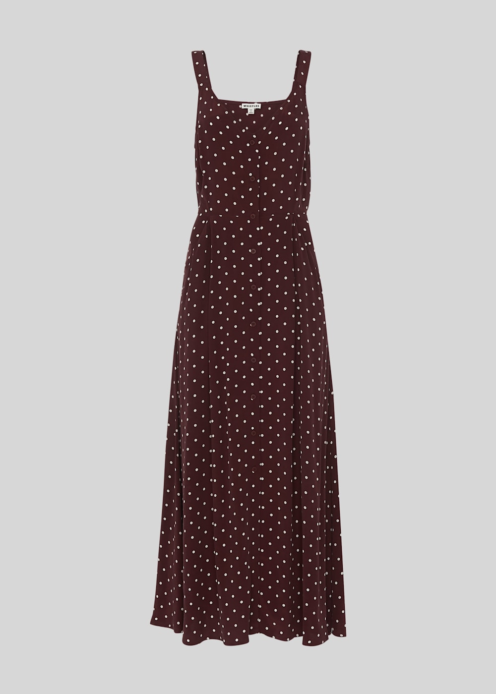 Burgundy spot dress 2025