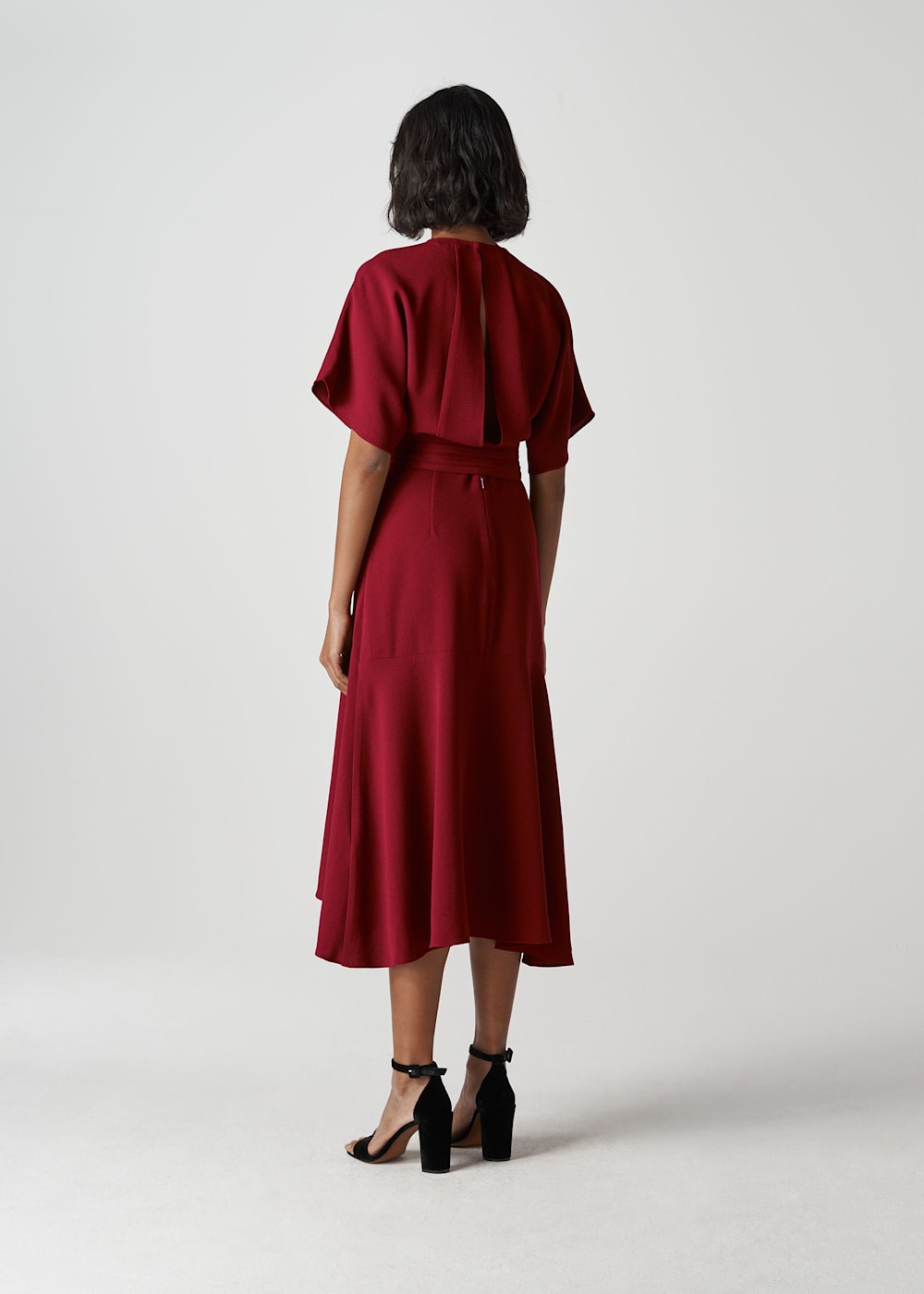 Whistles belted midi dress deals