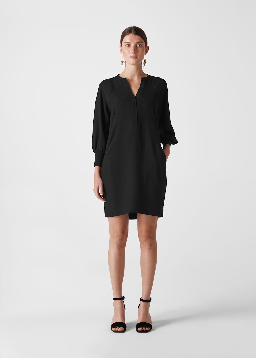 Whistles zeta rib cuff dress hot sale